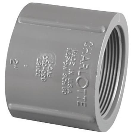 Charlotte Pipe And Foundry Charlotte Pipe Schedule 80 3/4 in. FPT X 3/4 in. D FPT PVC Coupling 1 pk PVC 08102 1200